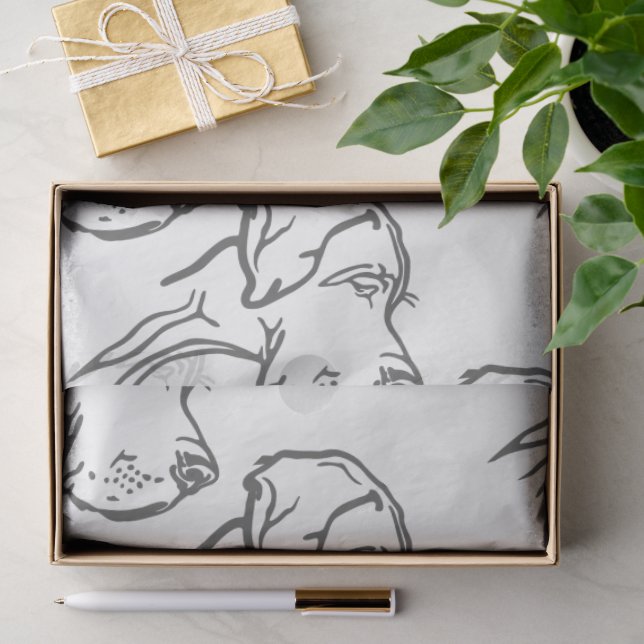 Tissue Paper With Great Danes (Gift)