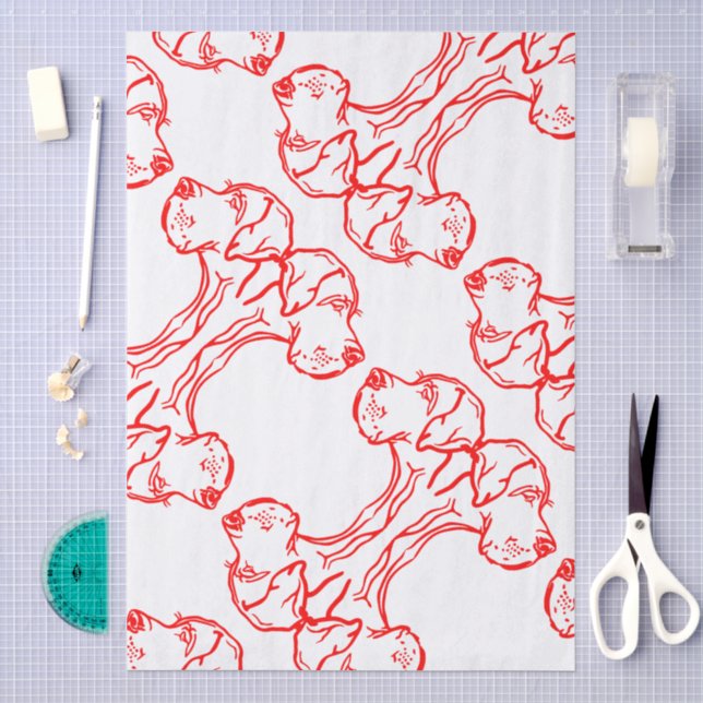 Tissue Paper With Great Danes (Craft)