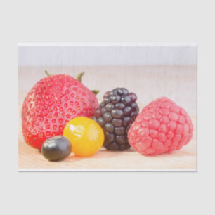 Tissue Paper with Image of Five Different Berries