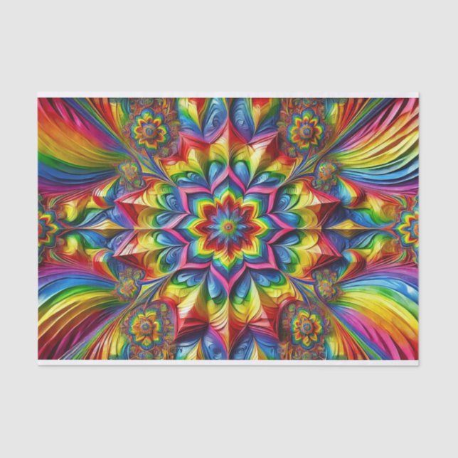 Tissue paper with LGBTQ colours design (Front)