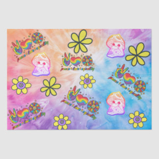 Tissue Paper with peace love equality 