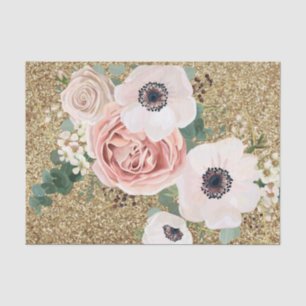 Tissue Paper Wrapping Geometric Garden Rose Gold