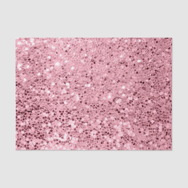 Tissue Paper Wrapping Rose Gold Glitter (Front)