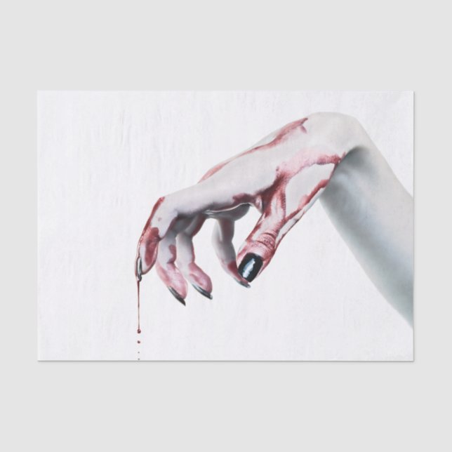 Tissue Paper Wrapping zombie blood drip vampire Go (Front)