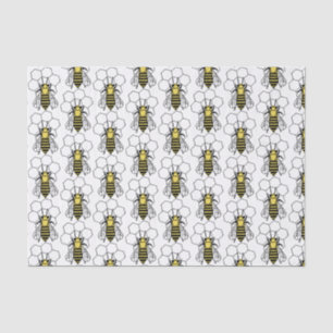 Tissue Paper - Yellow and Black Bees