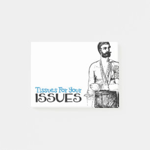 Tissues For Your Issues   Snarky Victorian Quote Post-it Notes