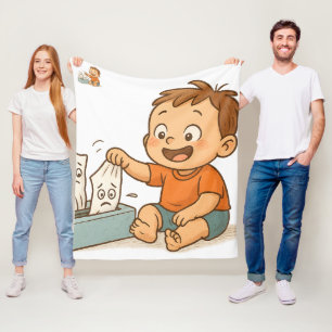 Tissues in Trouble Fleece Blanket