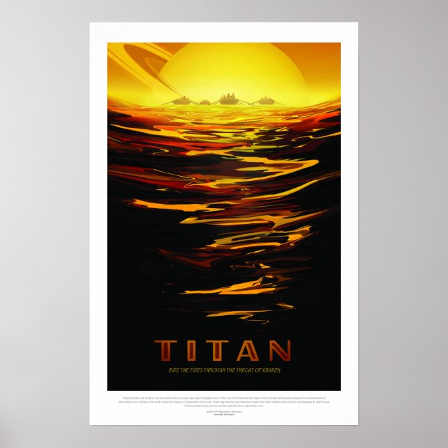 Titan, affiche de voyage (Devant)