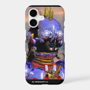 TITAN CYBORG PORTRAIT Blue Science Fiction, Scifi