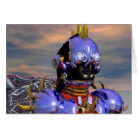 TITAN CYBORG PORTRAIT Blue Science Fiction,Scifi