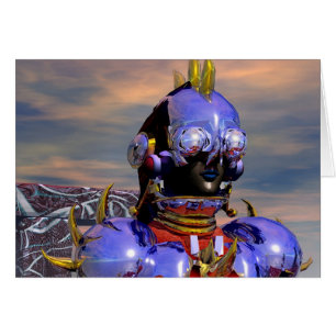TITAN CYBORG PORTRAIT Blue Science Fiction, Scifi