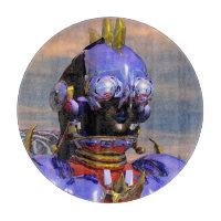 TITAN CYBORG PORTRAIT Blue Science Fiction,Scifi
