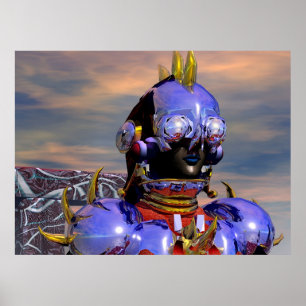 TITAN ,CYBORG PORTRAIT Science Fiction Scifi Poster