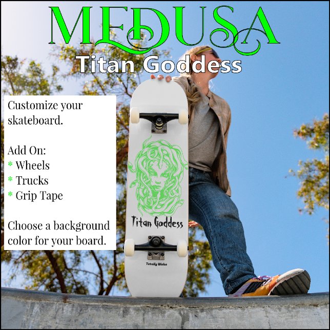 Titan Goddess Medusa Skateboard Deck  (Creator Uploaded)