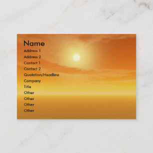 TITAN IN THE DESERT OF HYPERION / Reflections Business Card