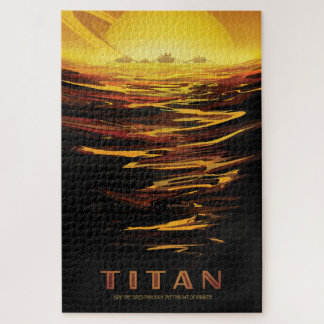 Titan largest moon of Planet Saturn Jigsaw Puzzle
