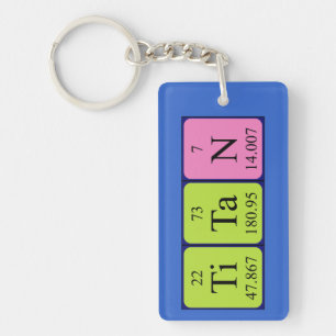 Titan periodic table name keyring