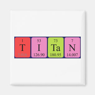 Titan periodic table name magnet