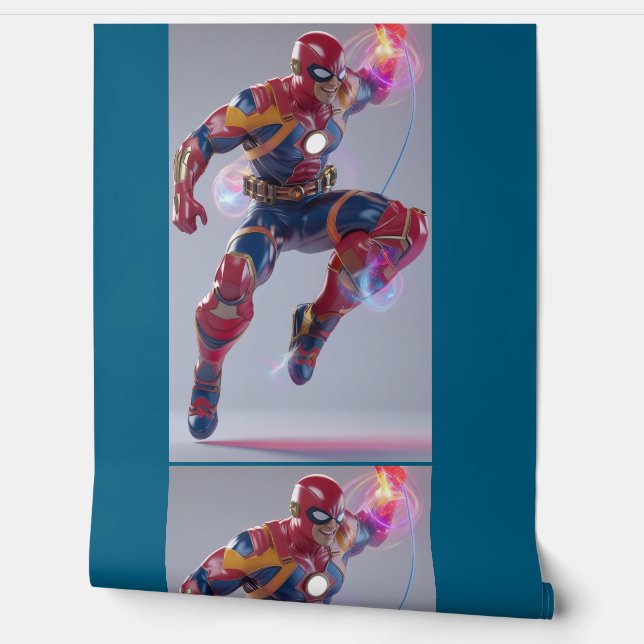 TitanCore: The Unbreakable Hero" Wallpaper (Unrolling)