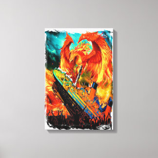 titani sinking rose like the phoenix canvas print