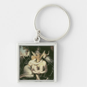 Titania Awakes, Surrounded by Attendant Keychain