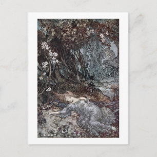 Titania Lying Asleep Postcard