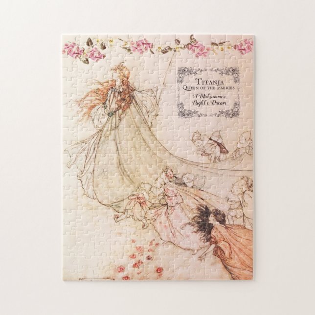 Titania Queen of Fairies Midsummer Night's Dream Jigsaw Puzzle (Vertical)