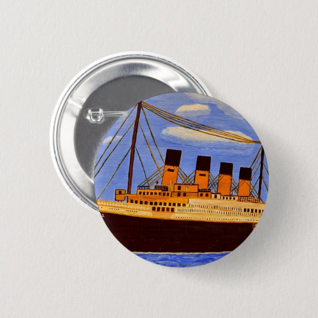 Titanic 2 @ inch round button (Front & Back)