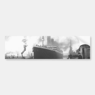 Titanic at the docks of Southampton Bumper Sticker