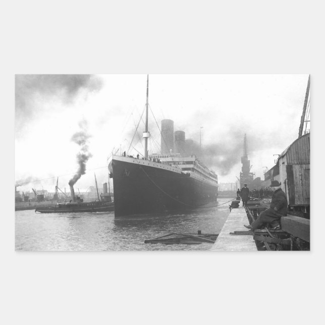Titanic at the docks of Southampton Sticker (Front)