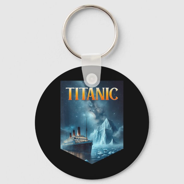 Titanic Cruise Ship Iceberg 1912 Rms Voyage Men Wo Keychain (Front)