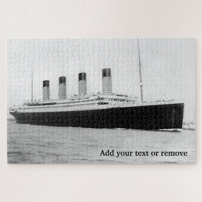 Titanic departing Southampton on April 10, 1912, Jigsaw Puzzle (Horizontal)