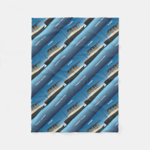 titanic dive fleece blanket