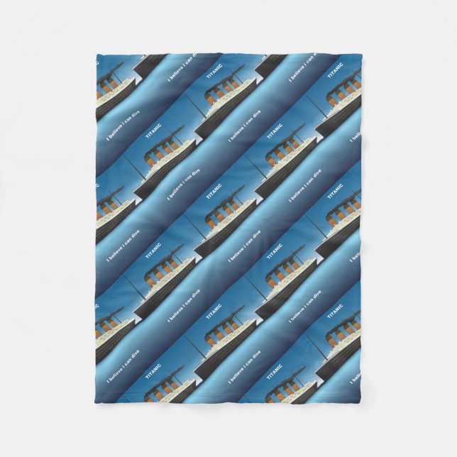 titanic dive fleece blanket (Front)