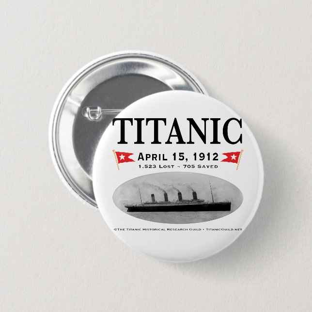 Titanic Ghost Ship Button (round)(square avail) (Front & Back)
