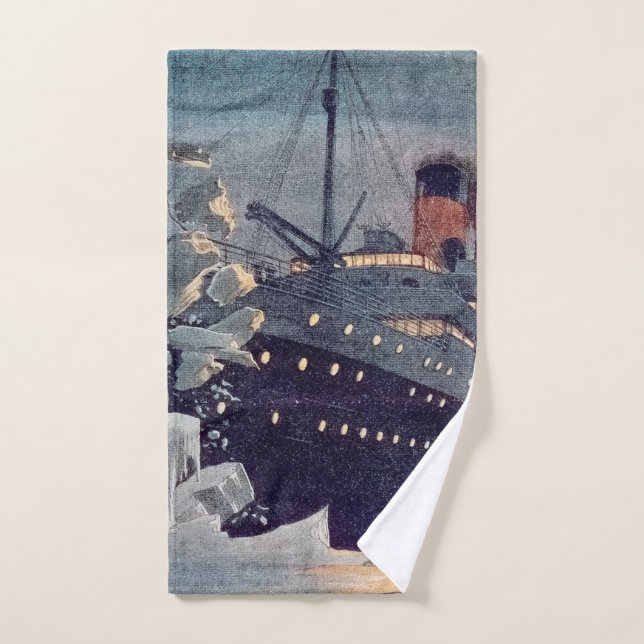 Titanic Hits Iceberg Hand Towel (Hand Towel)