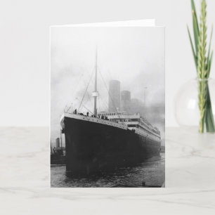 Titanic in dock in Southampton Card