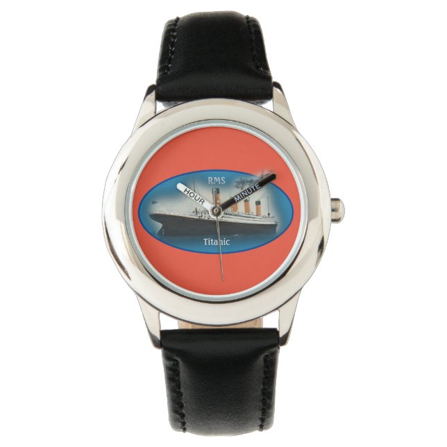 Titanic Maritime Blue White Star Line Ship Watch (Front)