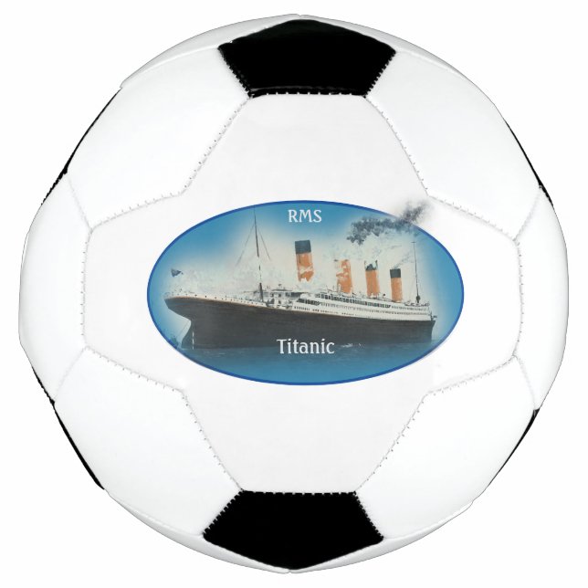 Titanic Maritime White Star Line Ship Soccer Ball (Front)