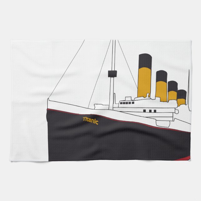 titanic original kitchen towel (Horizontal)
