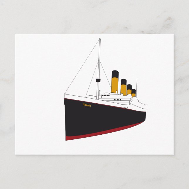 titanic original postcard (Front)