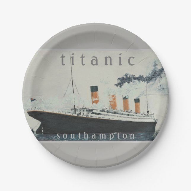 TITANIC Party Paper Plates (Front)
