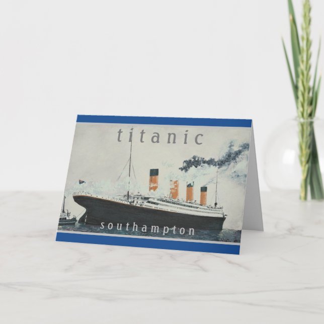 TITANIC Party Vintage White Star Line Ship Card (Front)