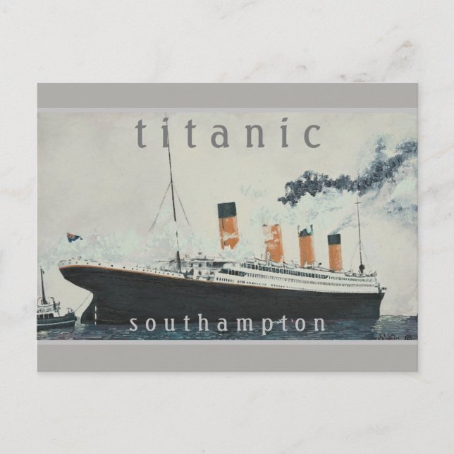 TITANIC Party Vintage White Star Line Ship Postcard (Front)