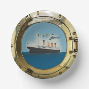 Titanic Porthole Bowl Paper Plate