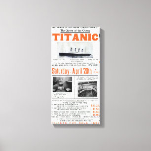 Titanic Queen Of The Ocean - White Star Line Canvas Print