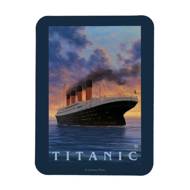 Titanic SceneWhite Star Line Magnet (Vertical)