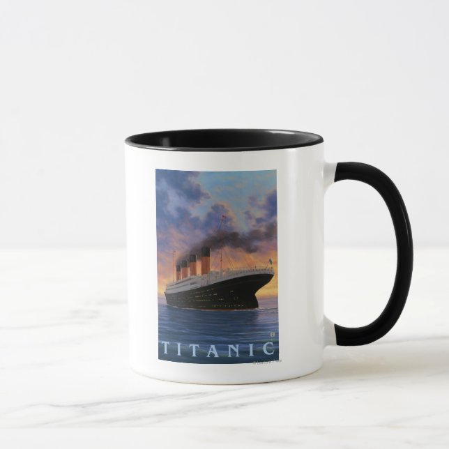 Titanic SceneWhite Star Line Mug (Right)