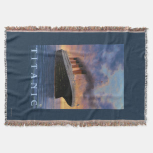 Titanic SceneWhite Star Line Throw Blanket