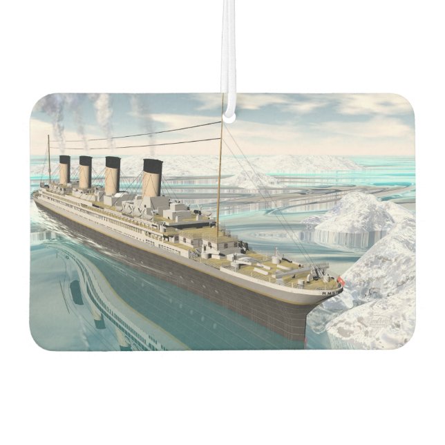 Titanic ship - 3D render Air Freshener (Front)